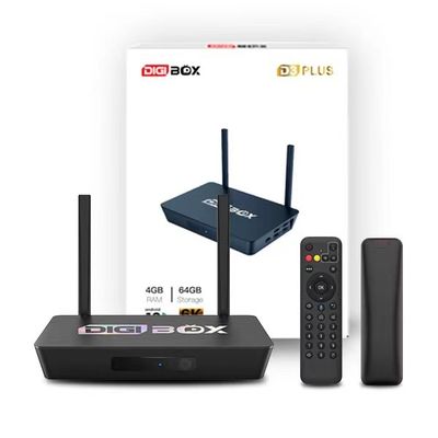 Digibox 2.4G 5.8G Android TV 4K Streaming Device Ondersteunt WiFi 6 Gratis Live TV Bekijk
