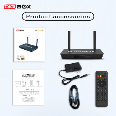 Digibox 4GB 64GB TV Box 4K HDR Android TV Box Externe streaming mediaspeler
