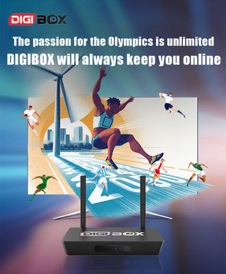 Digibox D3 Plus Android TV Box met 64 GB opslag en 4 GB RAM H.265 4K 60fps video decoder