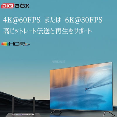 Digibox App Store Stream Smart TV Box met spraakbesturing En Google Play Store