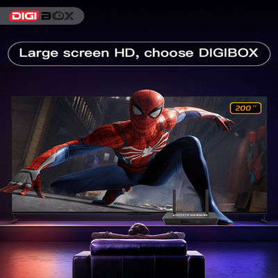 Digibox Android 12 Smart TV Stemcontrole 4 USB-poorten Dolby 2.1 Audio